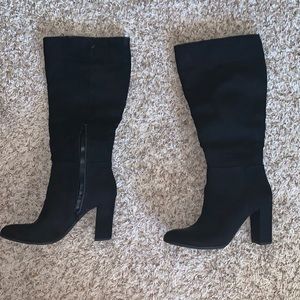 Black Knee High Boots